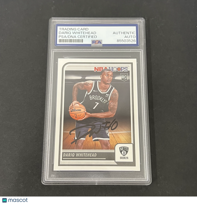 2023-2024 Panini NBA Hoops #274 Dariq Whitehead signed card PSA
