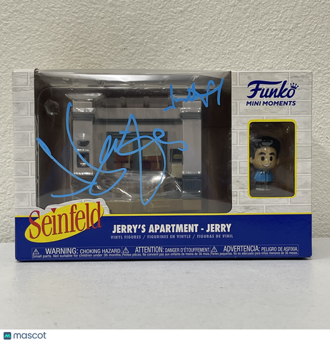 Jerry Seinfeld & Jason Alexander Signed Funko Pop JSA Seinfeld Autographed