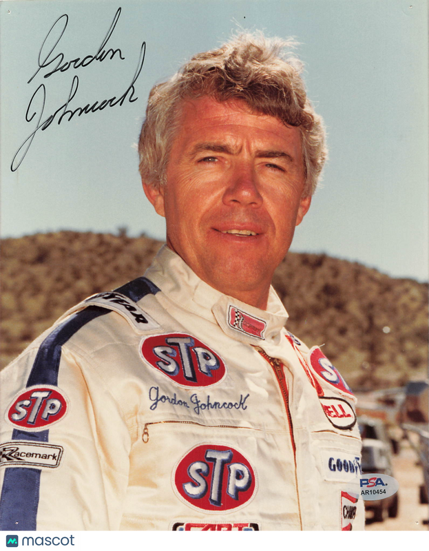 Gordon Johncock Signed Racing 8x10 Photo PSA Autographed