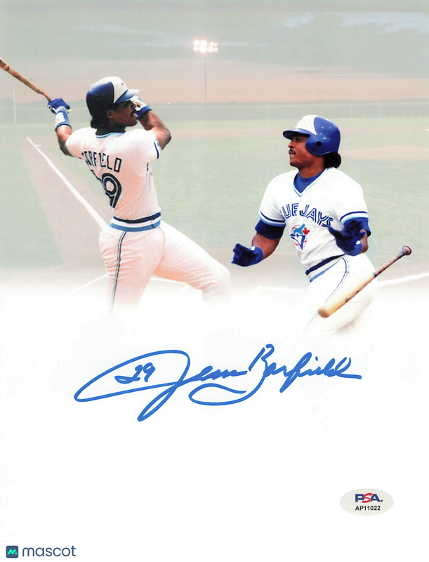 Jesse Barfield Toronto Blue Jays Signed 8x10 Photo PSA