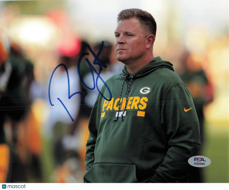 Brian Gutekunst Signed Green Bay Packers Football 8x10 Photo PSA Autographed