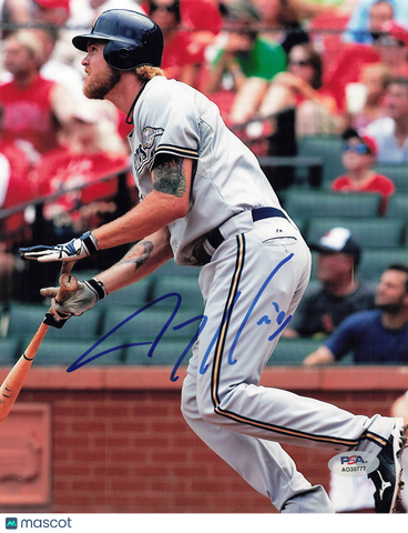 Corey Hart Milwaukee Brewers Signed 8x10 Photo PSA