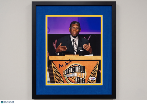 Al Attles Golden State Warriors Signed Basketball 8x10 Custom Framed Photo PSA