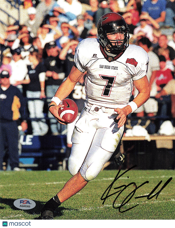 Kevin O'Connell Signed San Diego State Aztecs Football 8x10 Photo PSA Auth