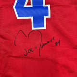 Joe Dumars Signed Jersey PSA Detroit Pistons Autographed