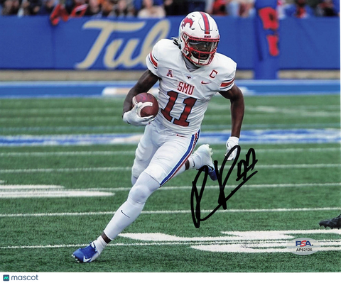 Rashee Rice Signed SMU Mustangs Football 8x10 Photo PSA Autographed