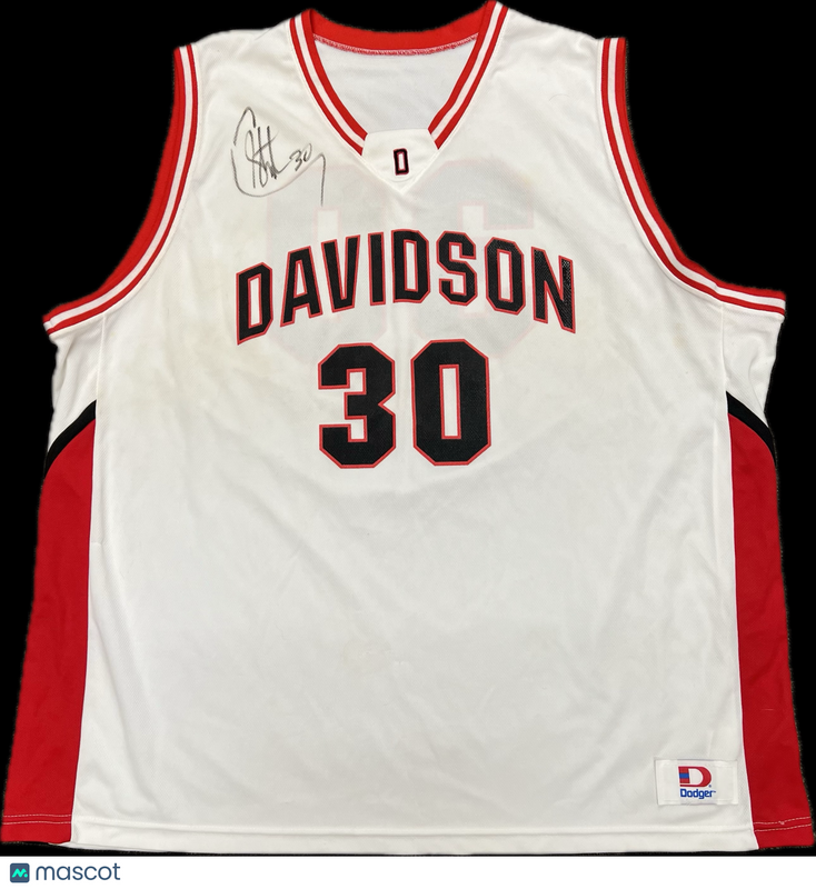 Stephen Curry Signed Jersey PSA Davidson Wildcats Autographed