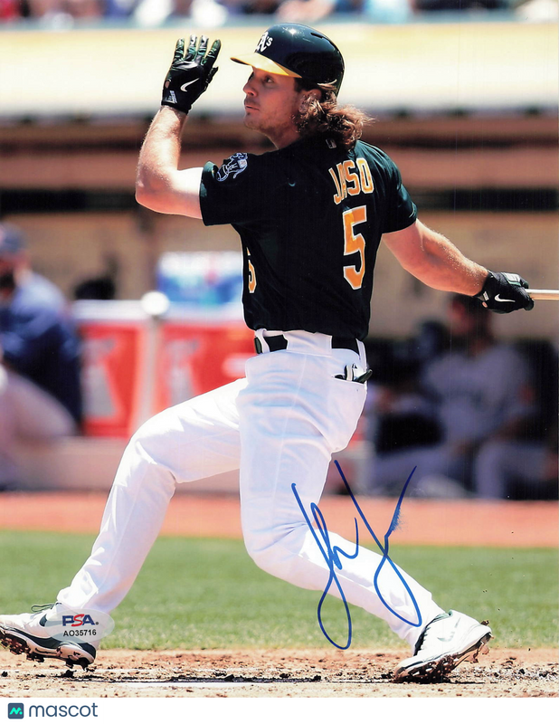 John Jaso Oakland Athletics Signed 8x10 Photo PSA