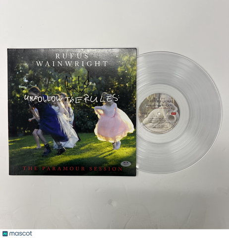 Rufus Wainwright Signed The Paramour Session Live Album Vinyl PSA