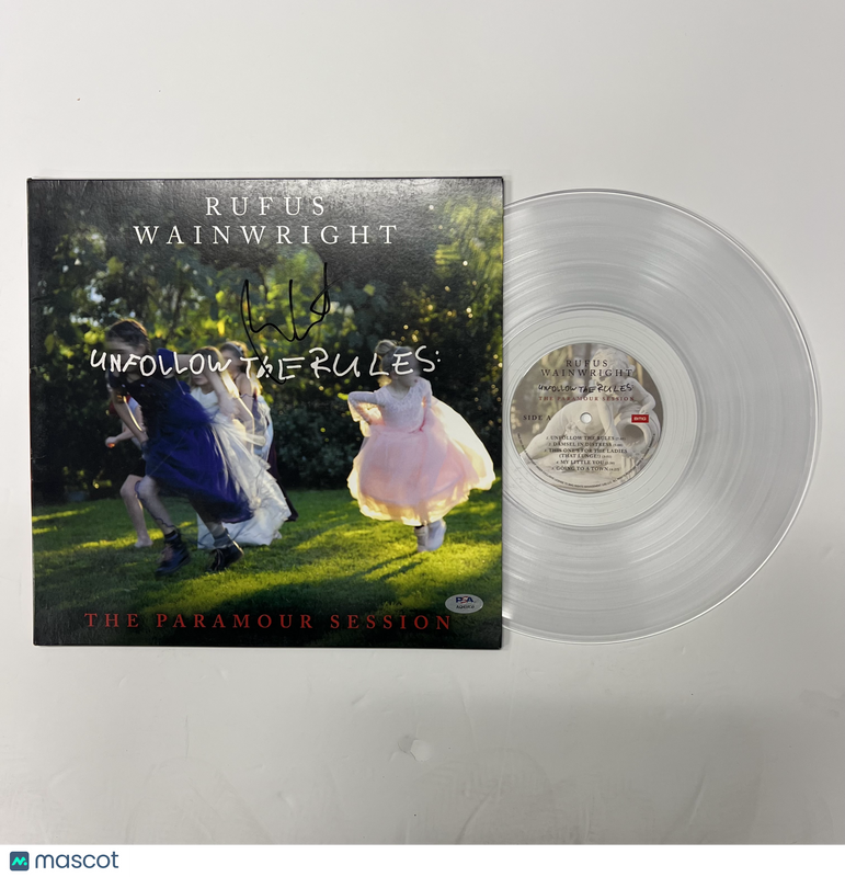 Rufus Wainwright Signed The Paramour Session Live Album Vinyl PSA