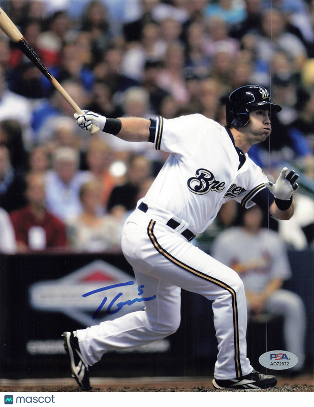 Tyler Green Milwaukee Brewers Signed 8x10 Photo PSA