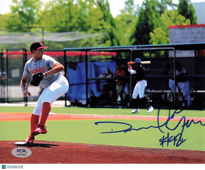 Daniel Espino Baseball Factory National Showcase Team Signed 8x10 Photo PSA