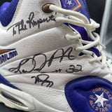Karl Malone Signed Basketball Shoes Utah Jazz