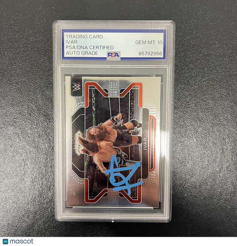 Ivar Signed 2022 Panini Prizm WWE#73 Card PSA Auto 10 Autographed