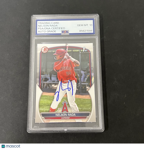 2023-24 Topps #BP-132 Nelson Rada Bowman Prospect signed card PSA
