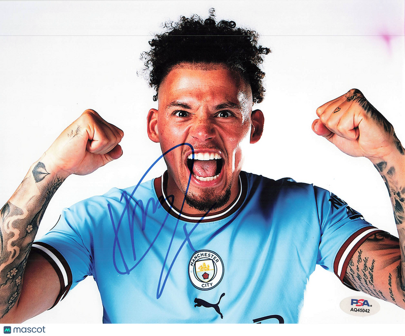 Kalvin Phillips Signed Manchester City Football 8x10 Photo PSA Autographed
