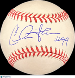 Charlie Sheen Cleveland Indians Signed Baseball MLB PSA