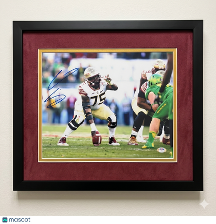 Cameron Erving Signed Florida State Seminoles 11x14 Custom Framed Photo PSA