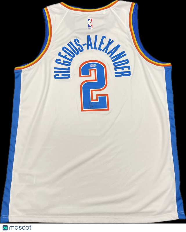 Shai Gilgeous-Alexander Signed Jersey PSA Oklahoma City Thunder Autographed