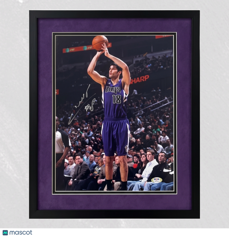 Omri Casspi Sacramento Kings Signed Basketball 11x14 Custom Framed Photo PSA