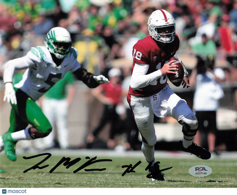 Tanner McKee Signed Stanford Cardinal Football 8x10 Photo PSA Autographed