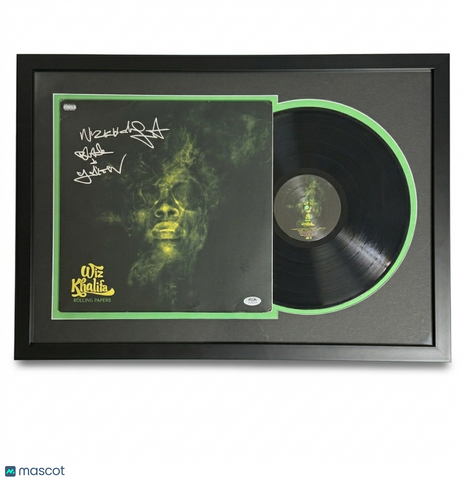 Wiz Khalifa Signed Vinyl Custom Framed  PSA Autographed Rolling Paper