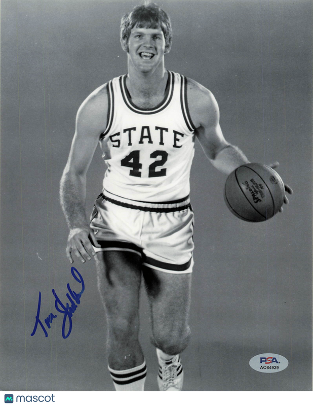 Tim Stoddard NC State Wolfpack Signed Basketball 8x10 Photo PSA