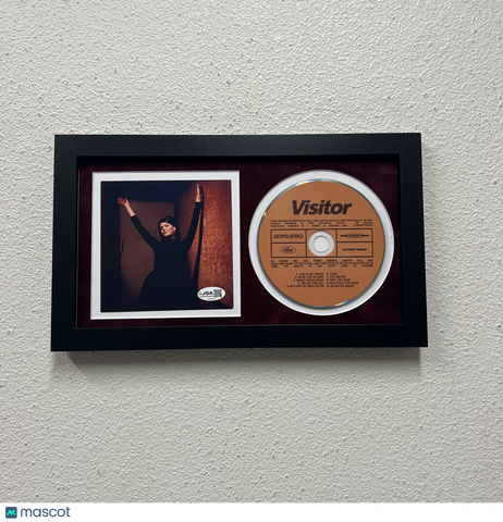 Sienna Spiro Signed Visitor Framed Display CD Insert JSA Autographed