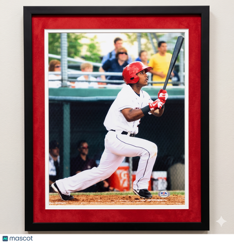 Wilmer Difo Washington Nationals Signed 16x20 Custom Framed Photo PSA