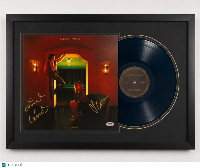 Carrie Brownstein & Corin Tucker Signed Little Rope Custom Framed Vinyl PSA Auth