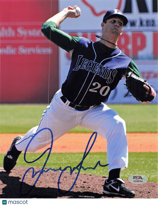 Jordan Lyles Lexington Legends Signed 8x10 Photo PSA