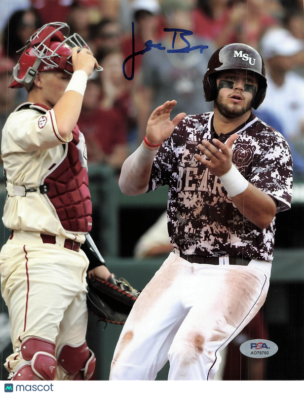 Jake Burger Missouri State Bears Signed 8x10 Photo PSA