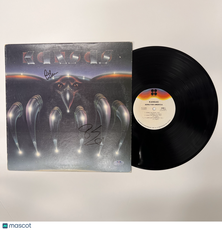 Phil Ehart & Richard Williams Signed Song for America Vinyl Album PSA