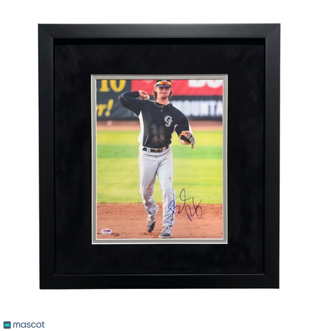 Brendan Rodgers Colorado Rockies Signed 11x14 Custom Framed Photo PSA