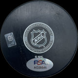 Leo Carlsson Signed Hockey Puck PSA Autographed Anaheim Ducks