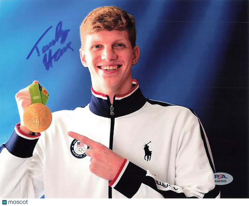 Townley Haas United state olympic team Signed olympic Swimming 8x10 Photo