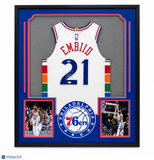 Joel Embiid Signed Jersey Philadelphia 76ers PSA Autographed