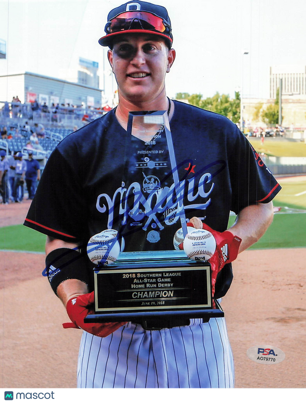 Zack Collins Birmingham Barons Signed 8x10 Photo PSA