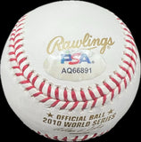 Sergio Romo San Francisco Giants Signed Baseball MLB PSA