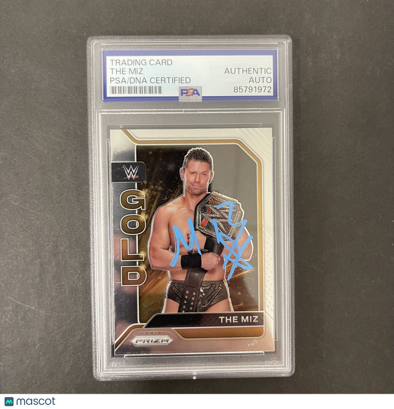 The Miz 2022 Panini Prizm#5 Signed Card PSA Autographed