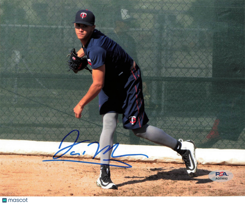 Jovani Moran Minnesota Twins Signed 8x10 Photo PSA