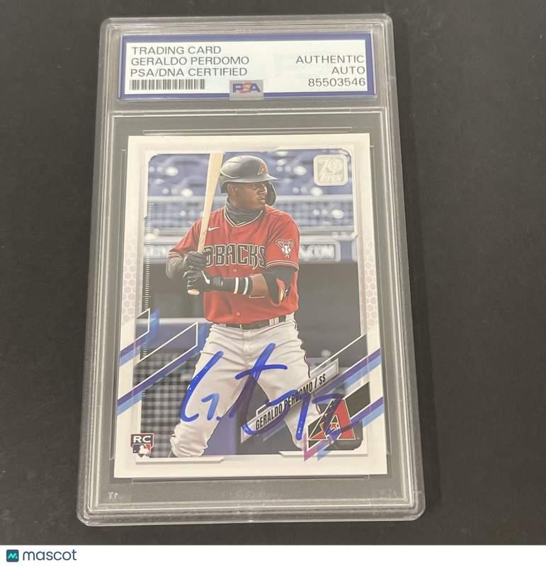 2021 Topps Update Series #US268 Geraldo Perdomo signed card