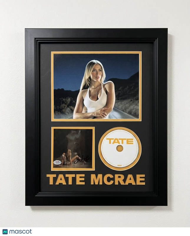 Tate McRae Signed So Close To What CD Cover Framed JSA Autographed