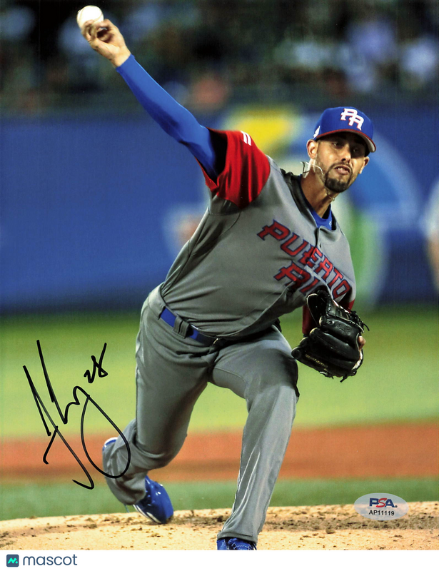 Jorge Lopez Team Puerto Rico Signed 8x10 Photo PSA