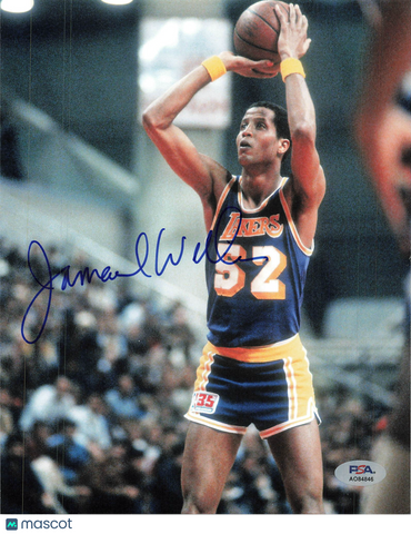 Jamaal Wilkes Los Angeles Lakers Signed Basketball 8x10 Photo PSA