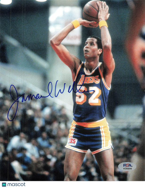 Jamaal Wilkes Los Angeles Lakers Signed Basketball 8x10 Photo PSA
