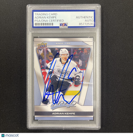 Adrian Kempe 2025 Upper Deck MVP Hockey#134 Signed Card PSA Autographed