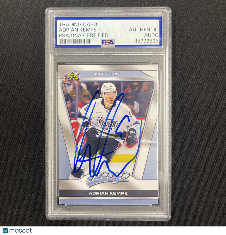 Adrian Kempe 2025 Upper Deck MVP Hockey#134 Signed Card PSA Autographed