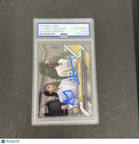 Alex Sarr & Zaccharie Risacher 2024 Topps Now#D-RS Signed Card PSA Autographed