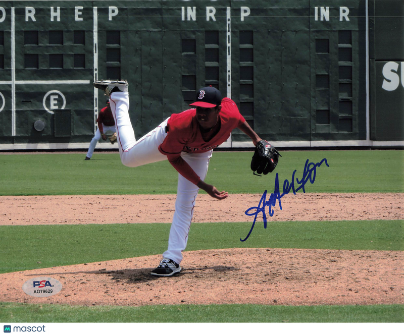 Anderson Espinoza Boston Red Sox Signed 8x10 Photo PSA